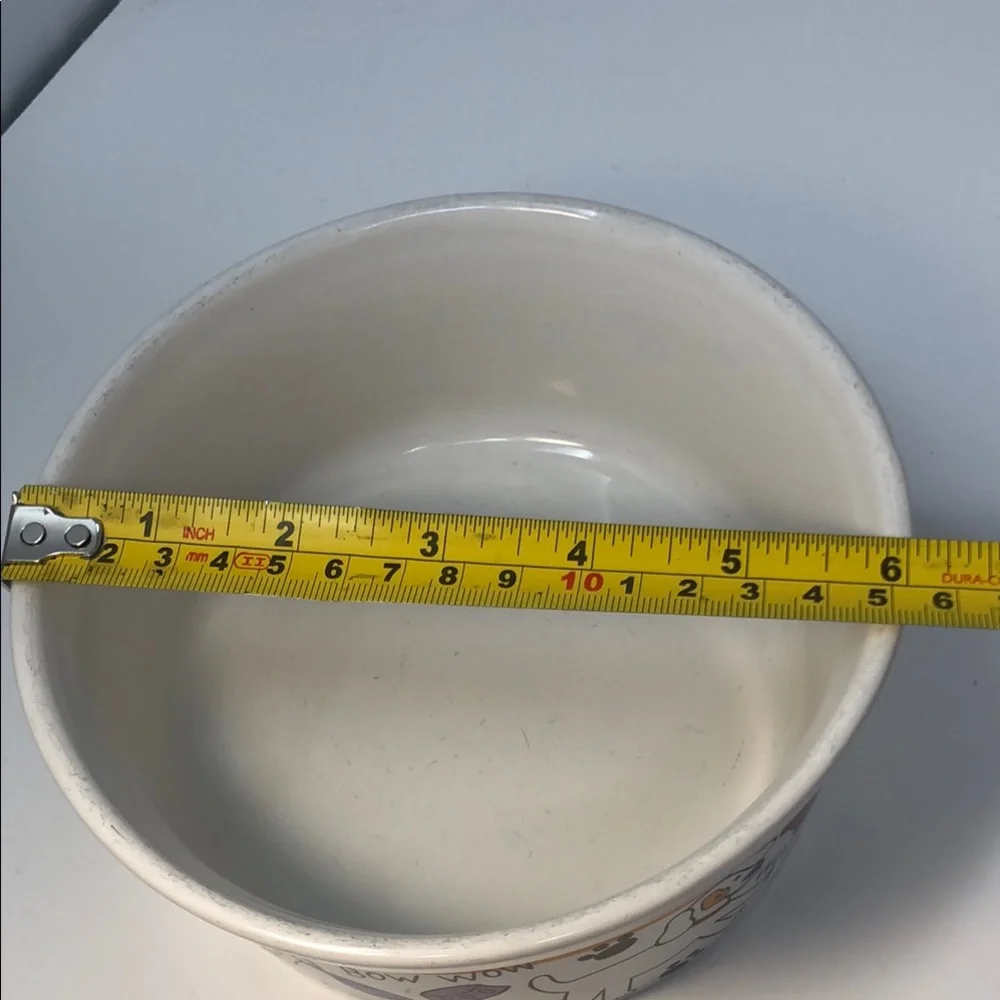 Dog Bowl with Colorful Dog Print